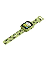 Kid's Playzoom 2 Green Dinosaur Print Tpu Strap Smart Watch 41mm