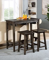 Furniture of America Renmark Bar Table Set, 3 Piece