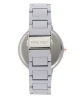 Nine West Women's Lavender Rubberized Bracelet Watch, 40.5mm