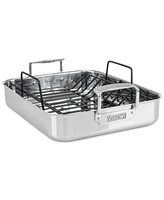 Viking 3-Ply Stainless Steel Roasting Pan with Nonstick Rack
