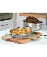 Viking Metal Induction-Safe 8.5-Qt. Oval 3-in-1 Roaster with Lid & Rack