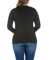 Women's Plus Long Sleeves T-Shirt