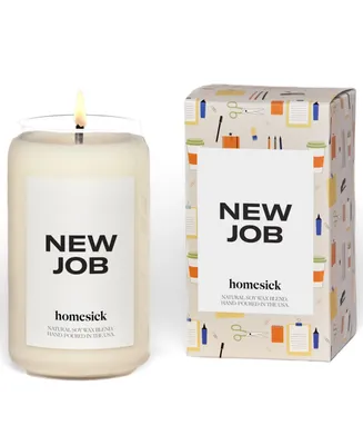 Homesick Candles 'New Job' Candle, Cinnamon & Leather Scent, 13.75-oz.