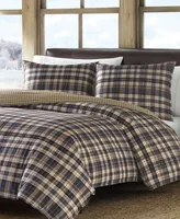 Eddie Bauer Port Gamble Cotton Reversible Piece Duvet Cover Set