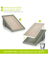 Way Basics Cat Scratcher Incline with Catnip