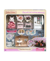 Calico Critters Playful Starter Furniture Set, Dollhouse Furniture Set with Figure and "Working" Appliances