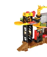 Dickie Toys Construction Playset with 4 Die-Cast Cars