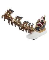 Kurt Adler 7" Battery Operated Led Santa with Sleigh Table Piece