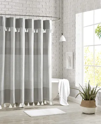 Peri Home Panama Stripe Shower Curtain, 72" x