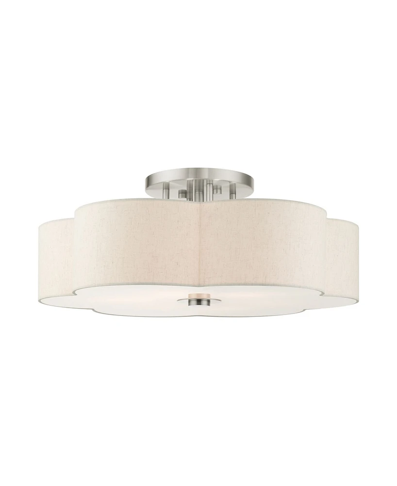 Solstice 6 Lights Semi Flush