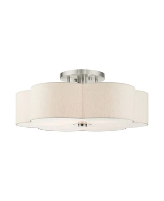 Solstice 6 Lights Semi Flush