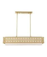 Calinda 6 Lights Linear Chandelier