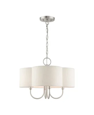 Solstice 4 Lights Chandelier - Silver