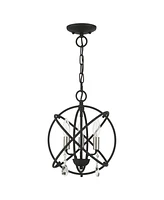 Aria 3 Lights Convertible Chandelier or Semi Flush