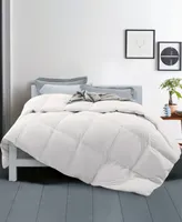 Unikome Medium Weight White Goose Feather and Down Comforter with Duvet Tabs