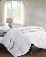 Unikome Winter Down Fiber Gusseted Comforter with Cotton Cover, Full/Queen