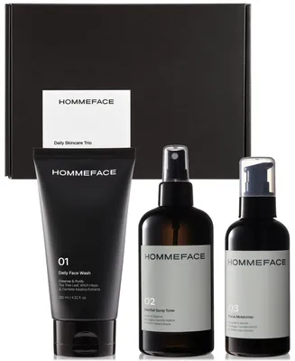 Hommeface Men's 3-Step Daily Skincare Set