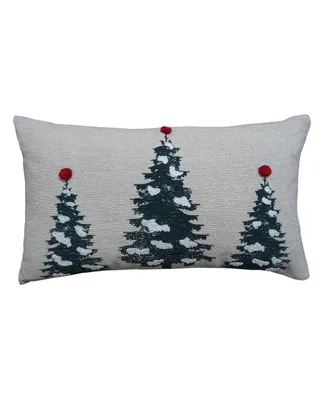 Chicos Home Evergreen Trees Decorative Pillow, 14" x 24"