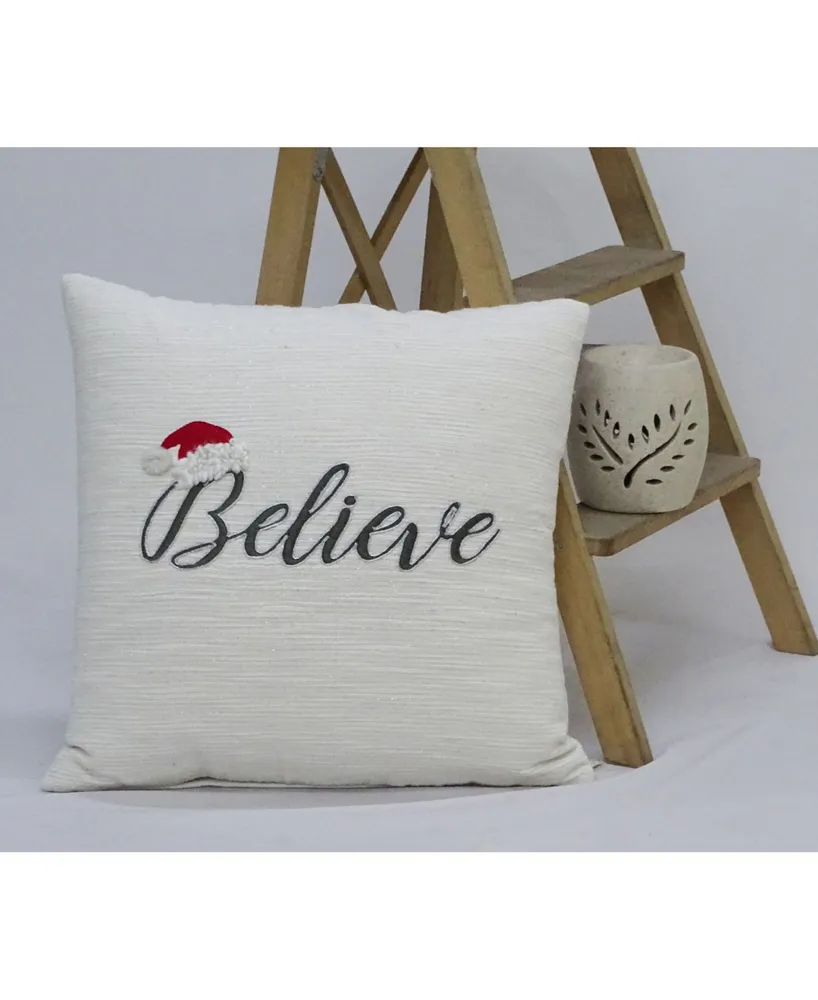Chicos Home Believe Decorative Pillow,20" x 20"