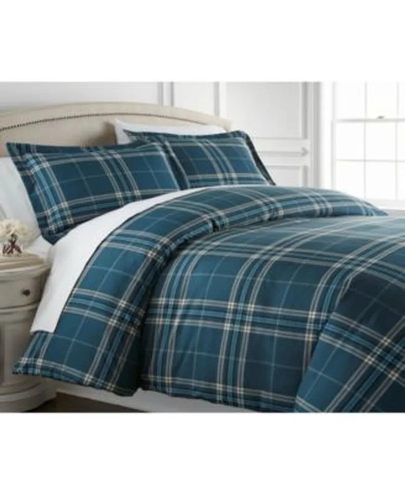 Ultra Soft Plaid Down Alternative 3 Piece Comforter Set