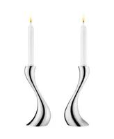 Georg Jensen Cobra Candlestick Medium, 2 Piece