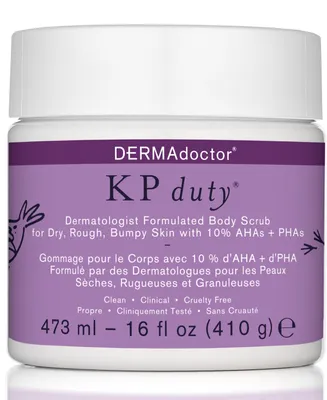 DERMAdoctor Kp Duty Dermatologist Formulated Body Scrub For Dry, Rough, Bumpy Skin, 16 oz.