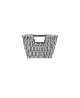 Simplify Small Shelf Storage Rattan Tote Basket