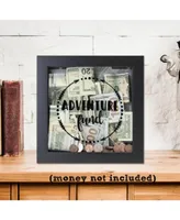 Adventure Fund Black Shadow Box, 8" x 8"