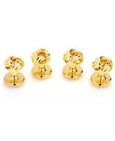 Men's Knot 4 Piece Stud Set - Gold