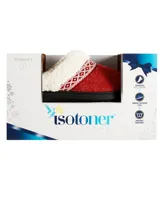 Isotoner Signature Women's Heather-Knit Ada Hoodback Boxed Slippers