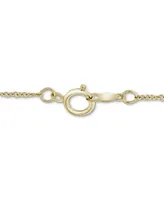 Wrapped Diamond Infinity 17" Pendant Necklace (1/20 ct. t.w.) in 14k Gold, Created for Macy's