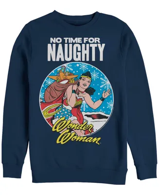 Men's Wonder Woman No Time For Naughty Sweatshirt