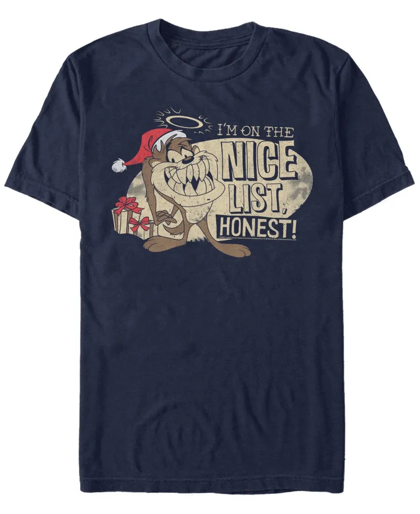 Men's Looney Tunes on The Nice List Short Sleeve T-shirt