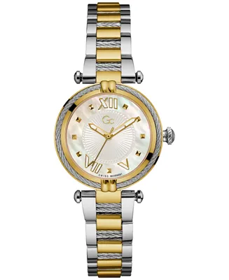 Guess Women's Swiss Two-Tone Stainless Steel Bracelet Watch 32mm - Two