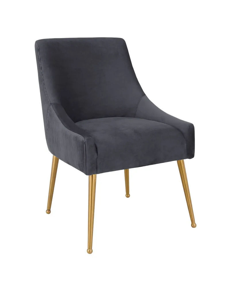 Beatrix Pleated Velvet Side Chair