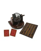 Merchant Ambassador Craftsman Deluxe Wood Bingo Game Set