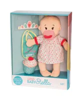 Manhattan Toy Company Wee Baby Stella Sweet Scents 12" Soft Baby Doll and Birthday Set