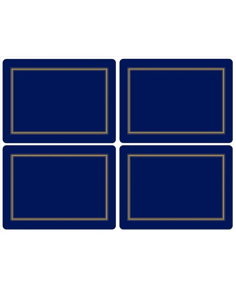Pimpernel Classic Midnight Blue Placemats, Set of 4
