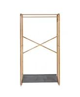 Honey Can Do Bamboo & Canvas Garment Rack