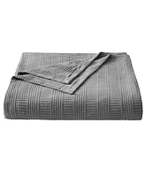 Nautica Rope Stripe Woven Cotton Reversible Blanket