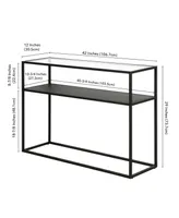 Nellie Console Table with Solid Metal Shelf