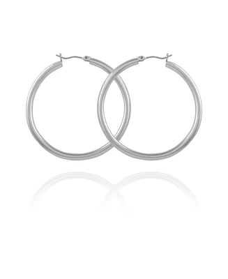 T Tahari Women's Polished Tube Hoop Earring