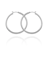 T Tahari Women's Polished Tube Hoop Earring