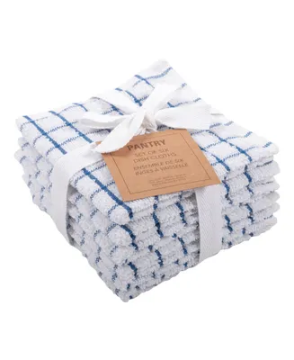 Checkered Terry Dishcloth, Set of 6