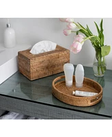 Artifacts Rattan Rectangular Tissue Box Cover