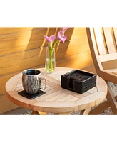 Artifacts Rattan Square Coasters - 7 Piece Set