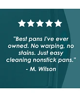 Rachael Ray Nonstick Bakeware Cookie Pan and Turner Spatula Set, 5-Pc., Marine Blue Handles