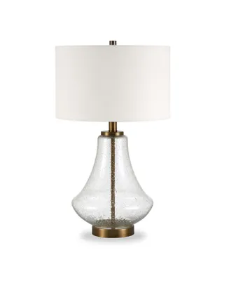 Lagos Table Lamp with Flax Shade - Gold