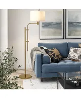 Polly Height-Adjustable Floor Lamp - Gold