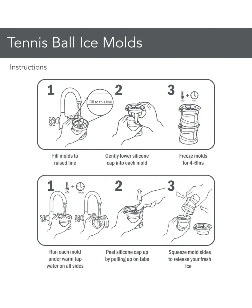 Tovolo Tennis Ball Ice Molds